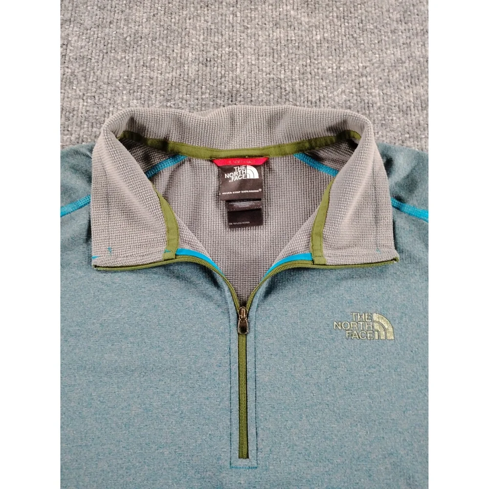 North Face 1/4 Zip Grid Fleece Pullover Men Large Polyester Gorpcore Minimalist